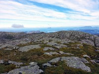 Fra toppunktet nordvestover mot Alden