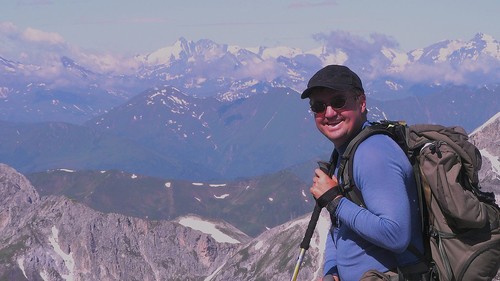 Peter tok et bilde av meg, og for å få fram Grossglockner.