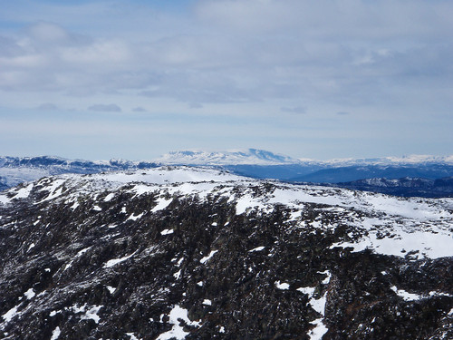 Hallingskarvet sett fra Haglebunatten.