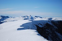 Galdhøpiggen i bakgrunnen