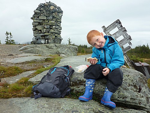 Ola på toppen.