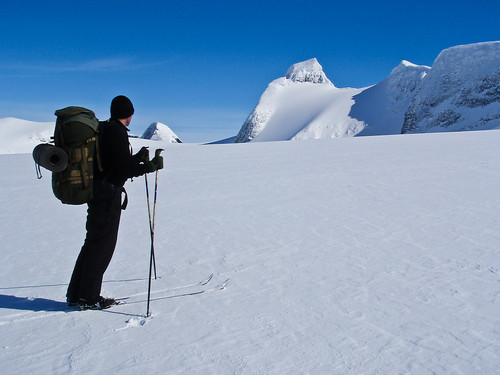 Lodalskåpa (2083) sett fra Bohrsbreen er uten tvil et storslagent syn! 