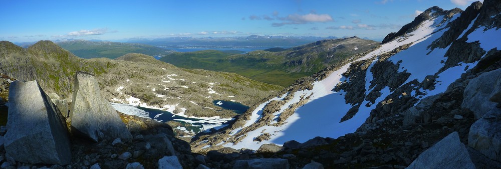 Panorama fra turen ned