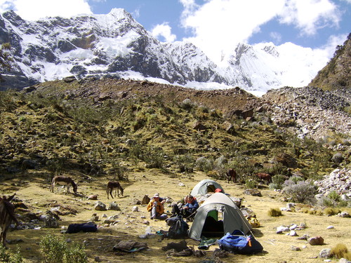 Alpamayo base camp: not the most lively place in the world!