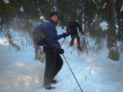 Øyvind setter pris på en skikkelig skautur på tradisjonelt vis.