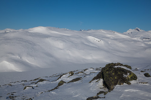 Fra Drylleberget mot siste topp: Skjenegge.