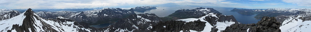 360 panorama fra Kvænan.