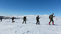 På vei oppover flyene.. Kjølafjellet litt til høyre i bildet.