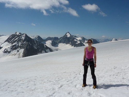 A warm descent for me on the way to the Vignettes hut