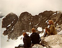 Jens, Niels Christian og Thomas på toppen af Snøhetta