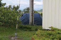 Familie på camping tur