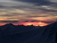 Really nice coloured clouds seen at the top just before left to go down again