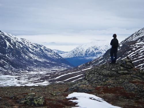 No ser eg atter slike fjell og dalar... Bjørn-Even skuer nedover Visdalen.