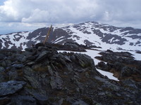 Gullfjellet med utsikt mot Gullfjelltoppen