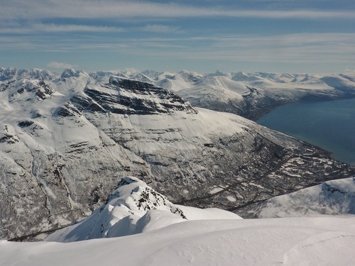 View across to den Sovende Soldat from Andersdaltinden's summit