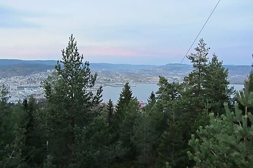 Fin utsikt fra Nordbykollen mot Lier.