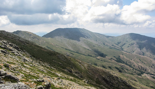 Punta La Marmora sett fra Bruncu Spina.