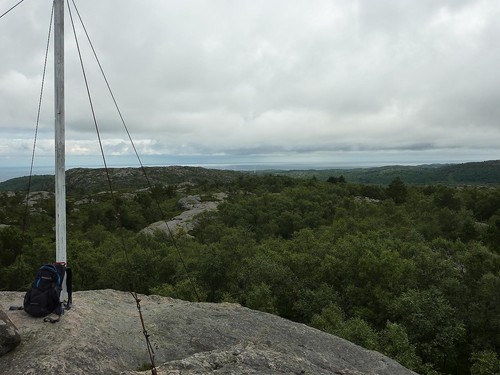 Fra toppen med utsikt mot Lindesnes.