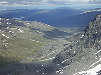 Udsigt udover Leirungsdalen fra Vestre Kalvehøgde