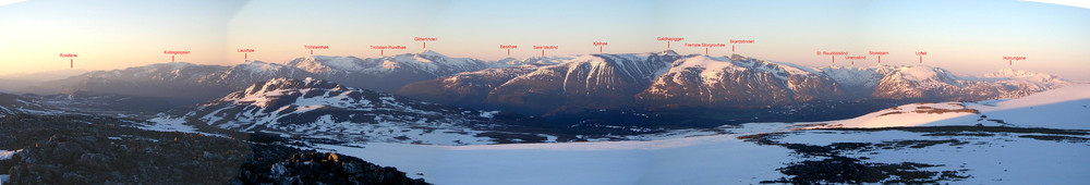 Panorama fra Hesthøe.