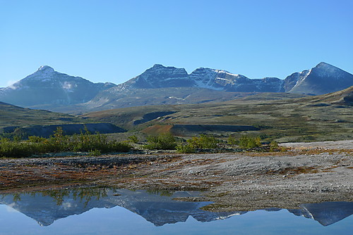 Hjemtur fra Dørålsæter 7.9.2010. Fra venstre Høgronden, Østre og Vestre Midtronden og Digerronden