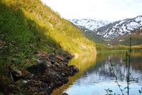 Ferdig med den verste delen av turen som gikk langs Storvatnet