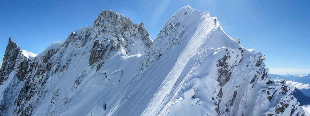 Rochefortryggen og Aiguille de Rochefort.