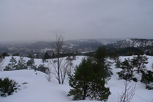 En våt og grå dag på Lysskarfjellet