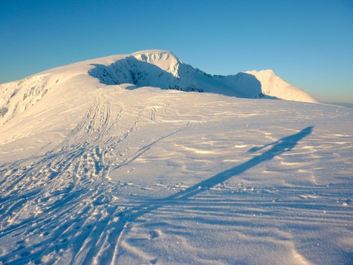 View from Glimfjellet toward Nordfjellet