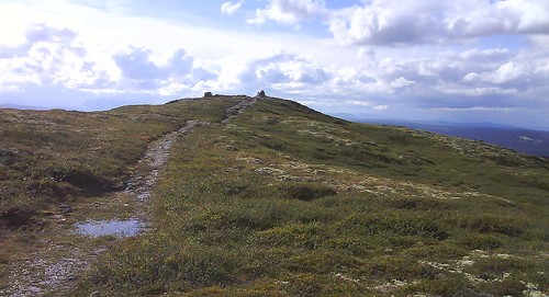 De siste meterne opp til toppvarden.