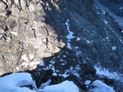 Nedgang frå Tåga sør-egga, ur