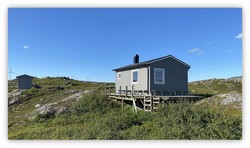 Skihytta i Kattfjorden