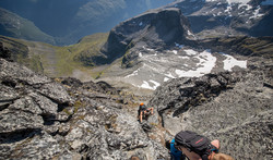 Store Trolla - klyving under S1