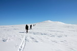 Punkt nord på Myklebustbreen