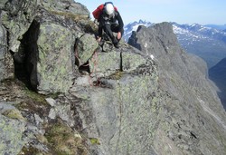 Maradalsryggen - skulder mot Slingsbybreen - klyvepunkt