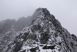 Klyvepunkt i Nuvva SV-rygg