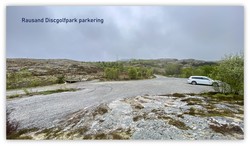 Rausand Discgolfpark parkering