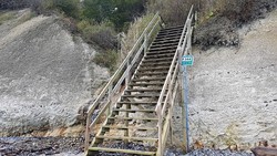 Møns klint beach exit