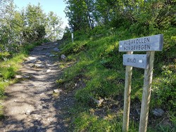 Hugakøllen stidele nede