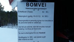 Orkelsjøveien bom