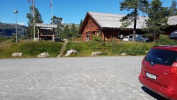 Hallbjønnsekken høyfjellsenter p-plass