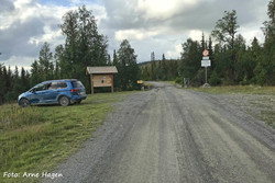 Skvaldra parkeringsplass