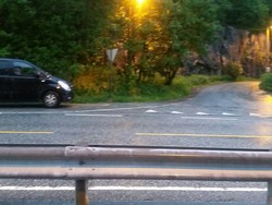 Parkering for Lyderhorn fra østsiden