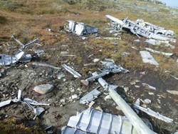 Flyvrak av tysk Heinkel 115C i Rissa