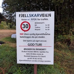 Fjellskarveien bomvei