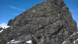 Leirungskampen - rappell i sørflanken