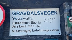 Gravdalsvegen bom