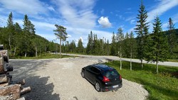 Kulturstien på Bergmyran -Parkering.