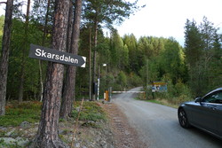 Skarsdalsvegen bom