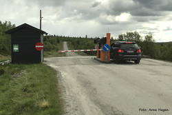 Peer Gyntvegen Gålå vegbom